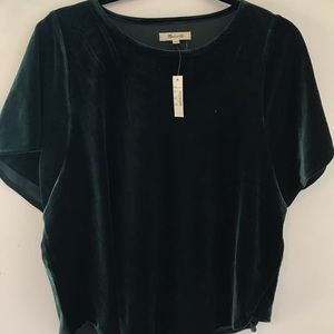Madewell velvet top